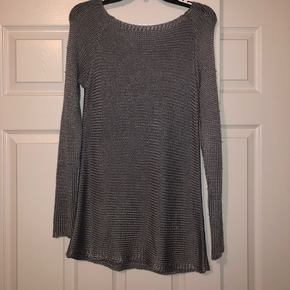 NWT Design Lab oversized gray sweater (Size Small)
